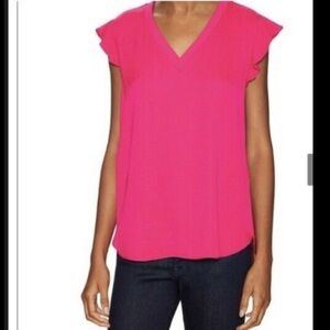 Kate Spade Satin Crepe Sweetheart Pink Blouse